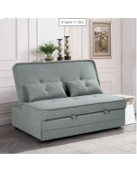 ספה דו מושבית נפתחת למיטה זוגית דגם Satoro גוון אפור