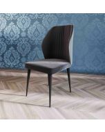 כסא פינת אוכל מרופד קטיפה דגם ונוס גוון שחור