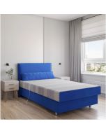 מיטת נוער 1.2 חשמלית מפנקת עם ארגז מצעים דגם ברי בגוון כחול