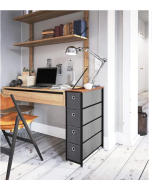 שידת מתכת עם 4 מגירות בד צרות דגם cr377 מסדרת Siena