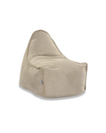 פוף מעוצב במילוי ספוג Cloud דגם Sierra צבע זמש בז'