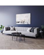 מוצר חדש - ספה מבד אריג אורך 270 ס"מ דגם מרטיני גוון אפור בהיר