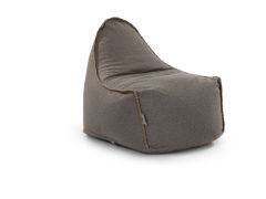 פוף מעוצב במילוי ספוג Cloud דגם Sierra צבע אפור אבן