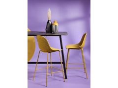 כסא בר צהוב משענת גב דגם KLILO