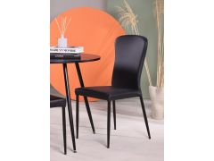 כסא פינת אוכל שחור דמוי עור דגם JOY