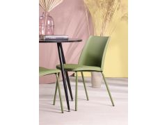 כסא פינת אוכל ירוק פלסטיק דגם SHAPO