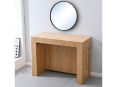 קונסולה נפתחת לפינת אוכל עד 3 מטר רוחב 100 ס"מ דגם מקסימוס אלון טבעי