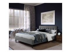 מיטת זוגית מעוצבת 190×160 בריפוד בד דגם פוני