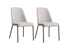 זוג כיסאות לפינת אוכל דגם אייל בגוון אבן
