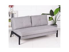 ספה נפתחת למיטה זוגית דגם יסמין גוון אפור בהיר