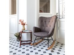 כורסת נדנדה גוון אפור דגם אפפינג