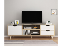 מזנון בגוון עץ ידיות נסתרת