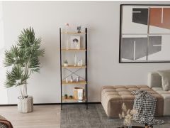 ספריית 5 מדפים מעוצבת דגם הילי