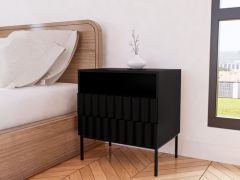 שידת לילה גוון שחור דגם גליה