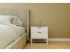 שידת לילה גוון לבן דגם אייל