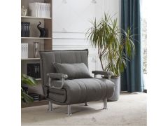 TOBIAS כורסא נפתחת למיטת יחיד גוון אפור דגם