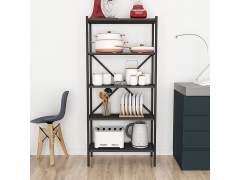 ארונית שירות עם 5 מדפים במסגרת ברזל גוון אפור כהה דגם FORMAT  