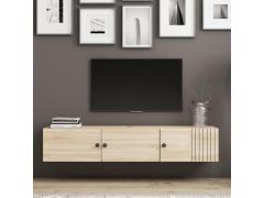 LEO מזנון צף רוחב 180 ס”מ בגוון אלון דגם