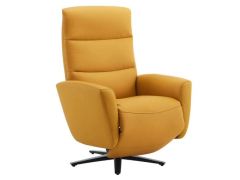 כורסא נפתחת מתכווננת בגוון צהוב דגם BRC710