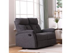 ספה דו מושבית מבד רחיץ עם 2 הדומים נשלפים דגם קרוליין