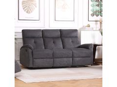 ספה תלת מושבית מבד רחיץ עם 2 הדומים נשלפים דגם קרוליין