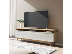 מזנון טלוויזיה 180 ס"מ בגוון אופוייט דגם קורל