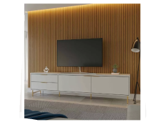 מזנון טלויזה 220 ס"מ בגוון אופוייט מט דגם טופז