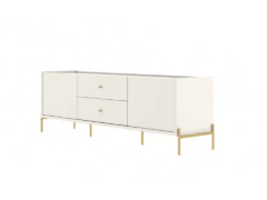 מזנון טלויזה 180 ס"מ בגוון אופוייט מט דגם ברקת