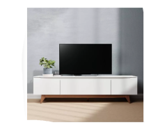 מזנון טלוויזיה 180 ס"מ בגוון לבן דגם אופל