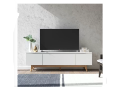 מזנון טלוויזיה 180 ס"מ בגוון אופוייט מט דגם אופל