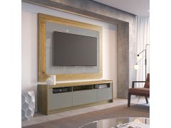 מזנון 185 ס"מ בגוון אפור בשילוב עץ דגם פז