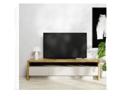 מזנון 180 ס"מ בגוון אופוייט בשילוב עץ דגם קולוניה