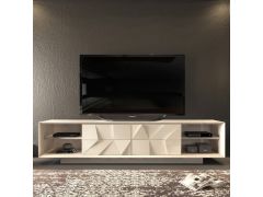 מזנון טלוויזיה 240 ס"מ גוון אופוויט דגם בריק