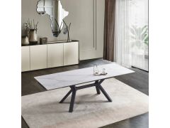 שולחן אוכל קרמיקה באורך 1.6 מטר נפתח ל- 2.4 מטר דגם מסטר