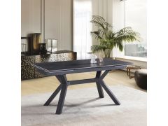 שולחן אוכל קרמיקה באורך 1.6 מטר נפתח ל- 2.4 מטר דגם סינדי