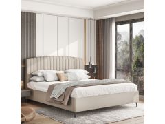 מיטה זוגית 190*140 דגם זואי בגוון אבן