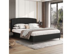 מיטה זוגית 200*160 דגם זואי בגוון שחור