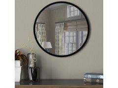 מראת קיר עגולה לתליה דגם קייטי בגוון שחור