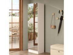 ארון מראה לנעליים דגם צ'ארמי עם מראה בגוון לבן