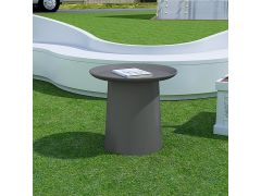 שולחן צד /קפה עגול בצבע אפור דגם גברני GVARNI קוטר 48.5 ס"מ