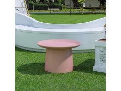 שולחן צד/קפה עגול בצבע ורוד דגם איבור IBUR קוטר 48.5 ס"מ