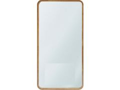 מראה לתליה מלבנית פינות עגולות 60X140 עץ טבעי