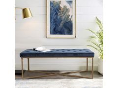 ספסל מעוצב דגם RIZZO בגוון כחול כהה