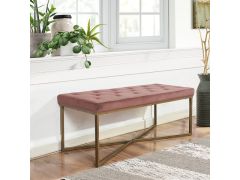 ספסל מעוצב דגם RIZZO בגוון ורוד