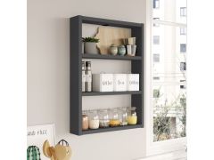 יחידת מדפים דקורטיבית Fata בגוון אפור דגם