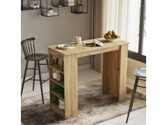 שולחן בר מעוצב דגם מילאנו בגוון אלון