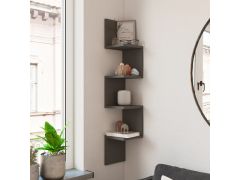 מדף תליה מעוצב דגם Kars בגוון פחם