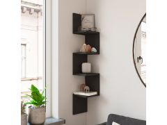 מדף תליה מעוצב דגם Kars בגוון שחור