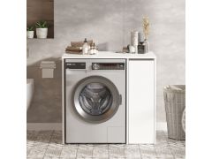 ארונית שירות למכונת כביסה דגם Sandry בגוון לבן