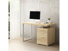 שולחן כתיבה עם מגירות דגם אמירה בגוון טבעי